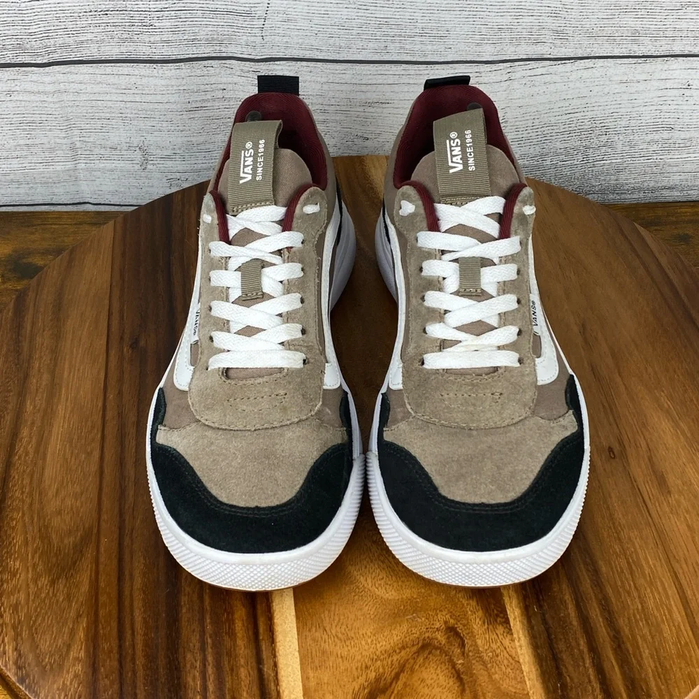 Vans Range EXP Walnut Brown Canvas Suede Shoes Men’s Sneaker Size 9.5